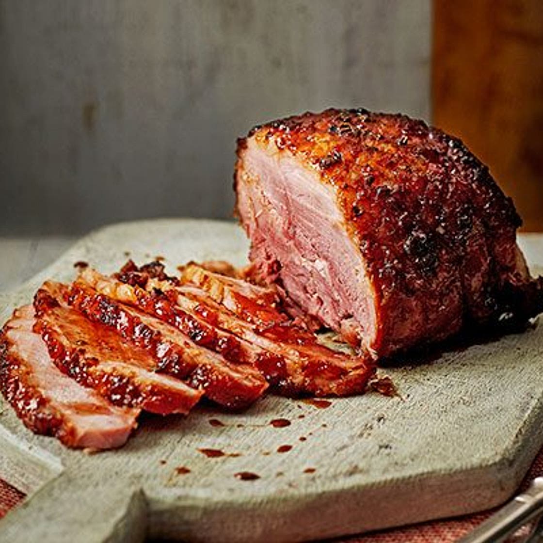 Spiced ginger-glazed ham