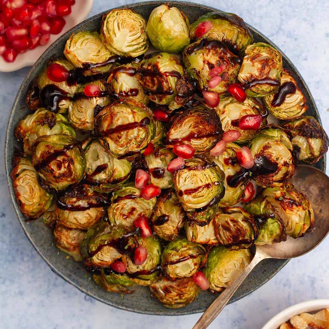 Maple Balsamic Brussels Sprouts