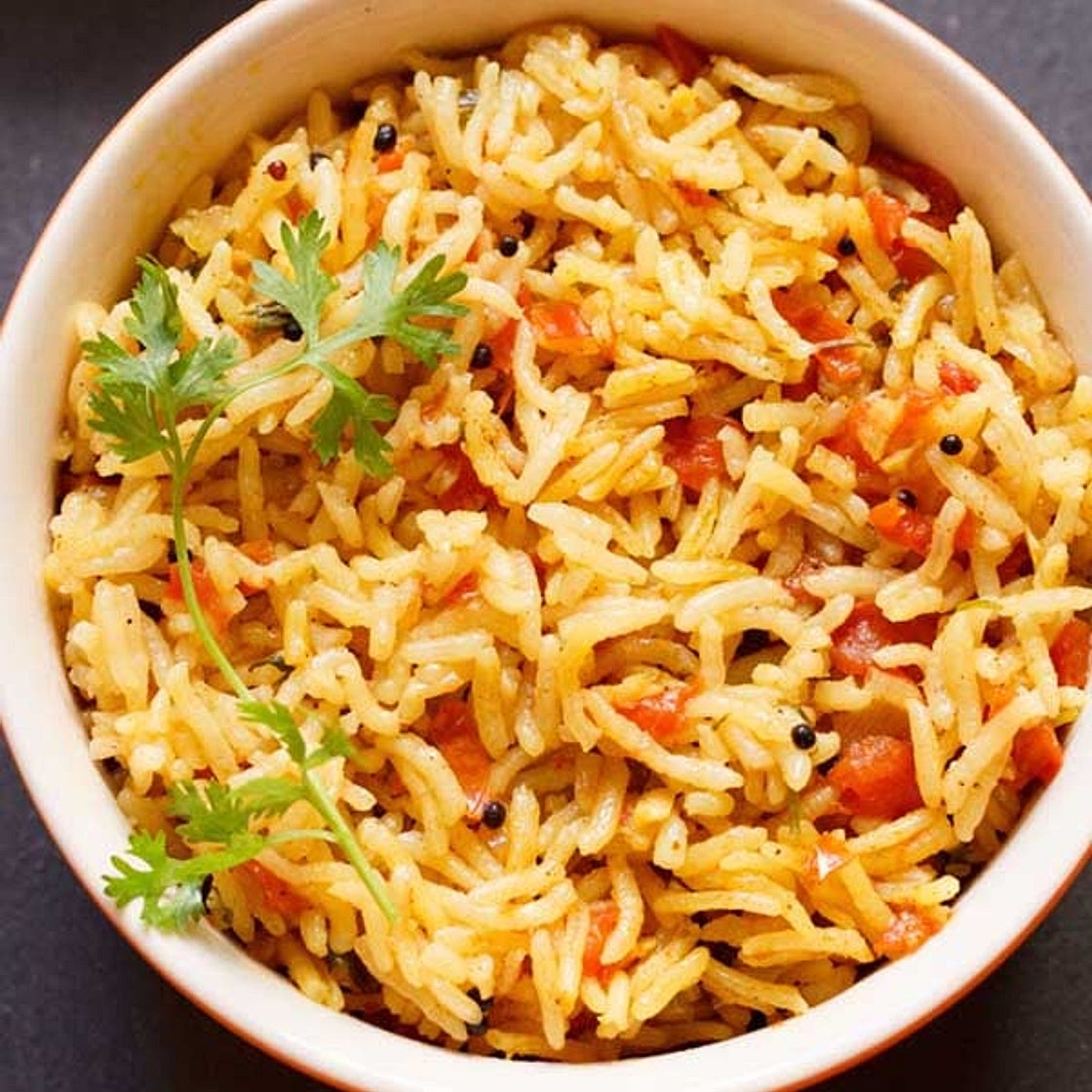 Tomato Rice Recipe (South Indian Thakkali Sadam)
