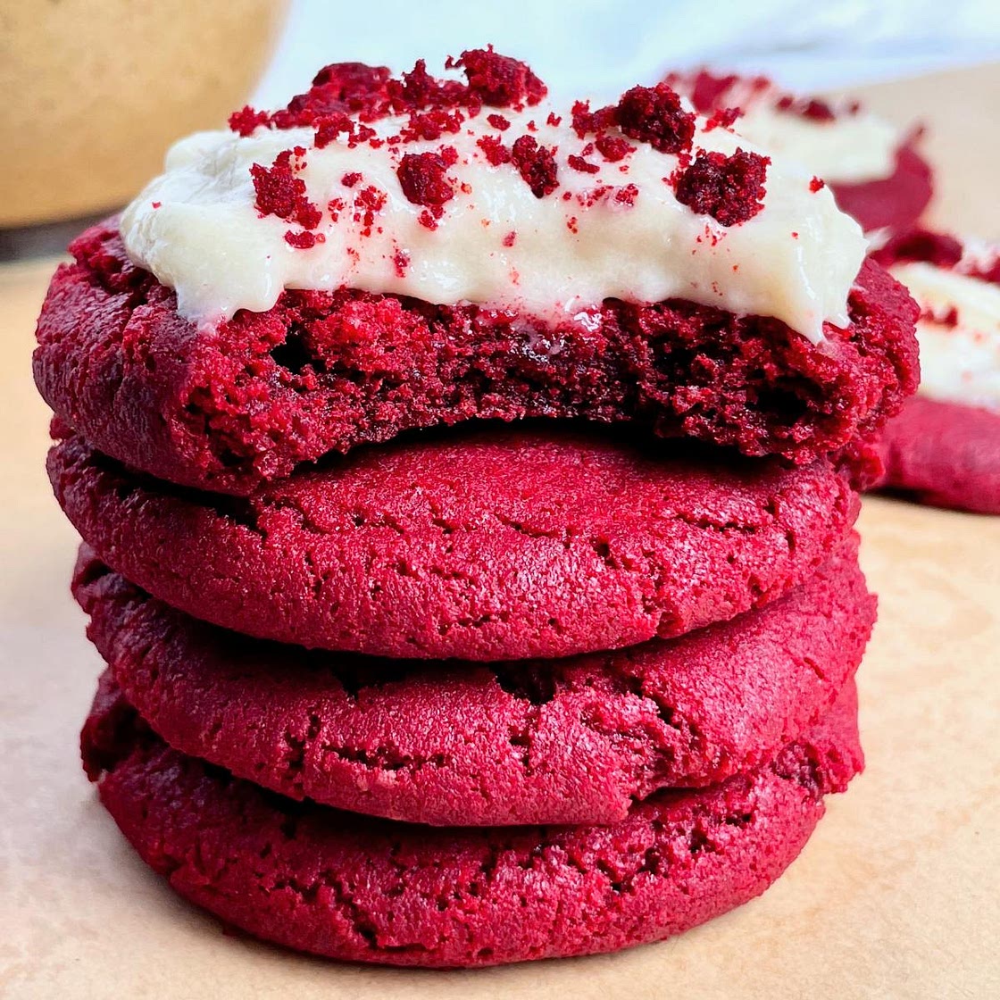 Vegan Red Velvet Cookies