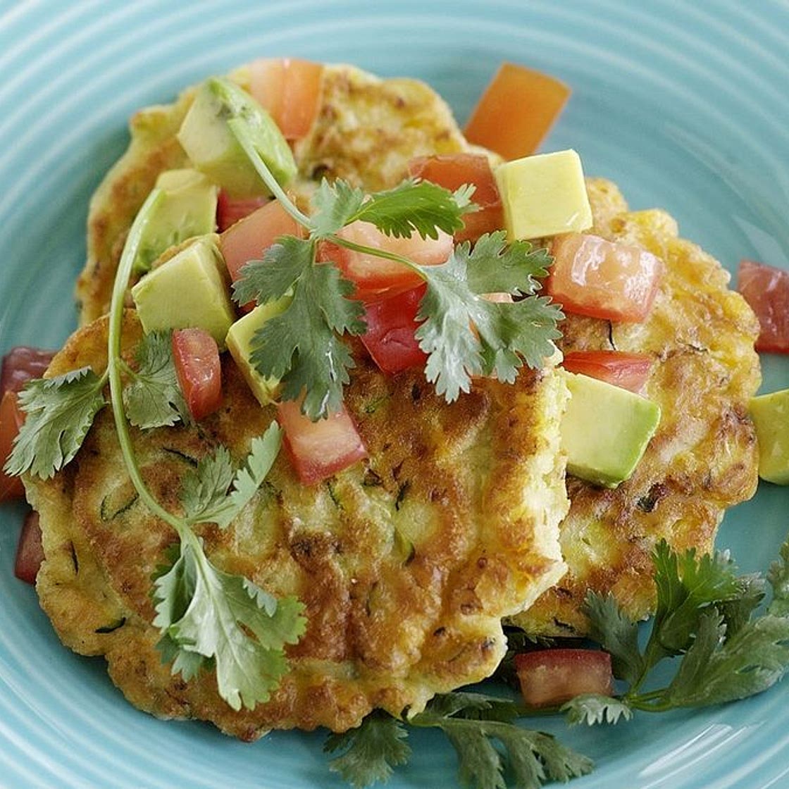 Corn and zucchini fritters