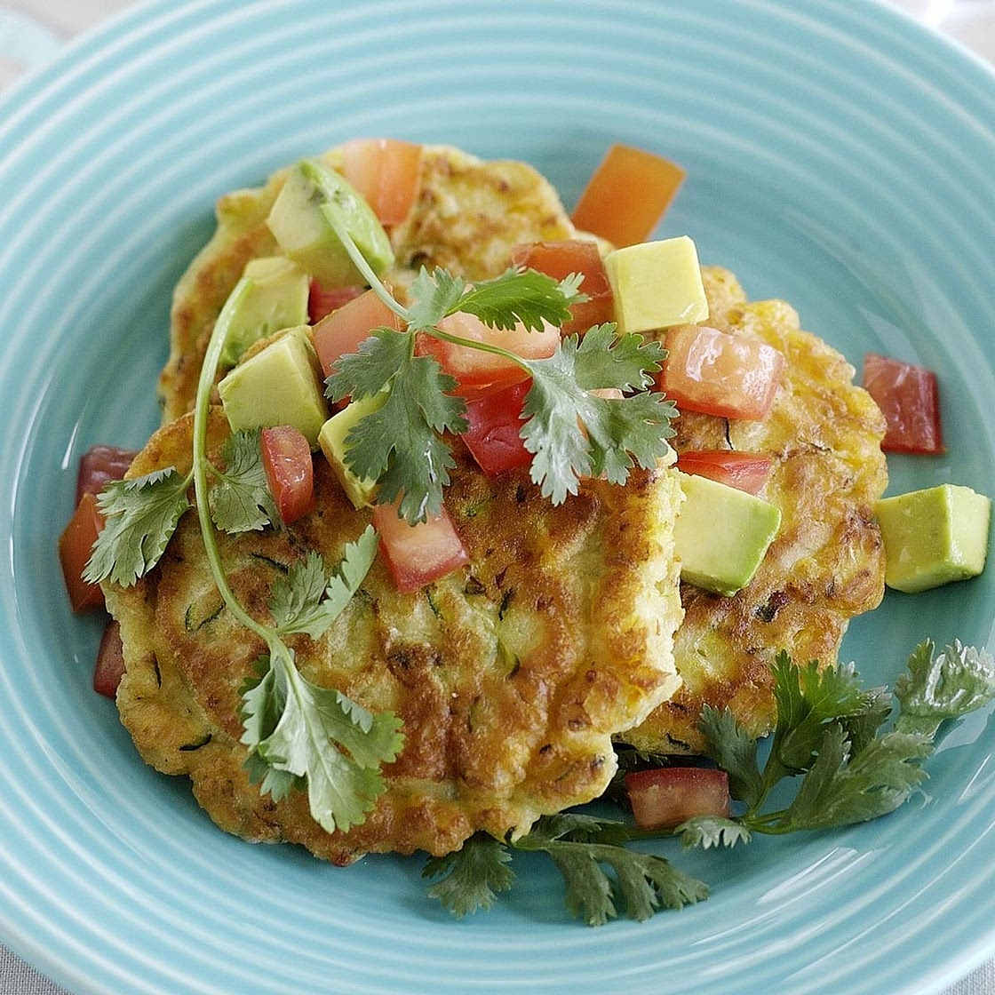 Corn and zucchini fritters