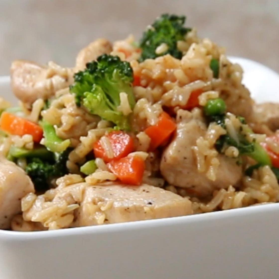 Easy & Healthy Fried Rice Recipe by Tasty