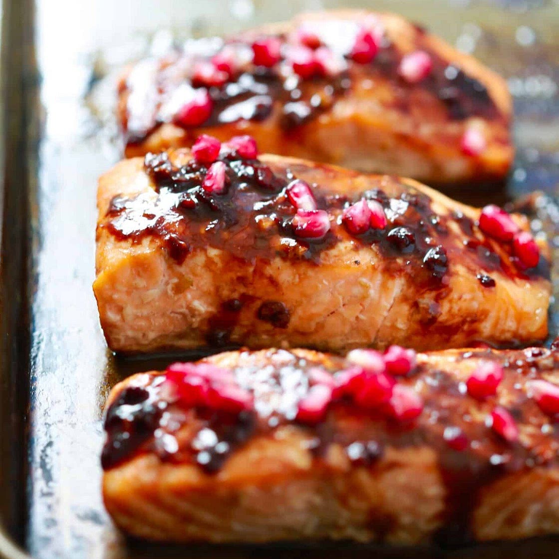 Pomegranate Glazed Salmon Recipe