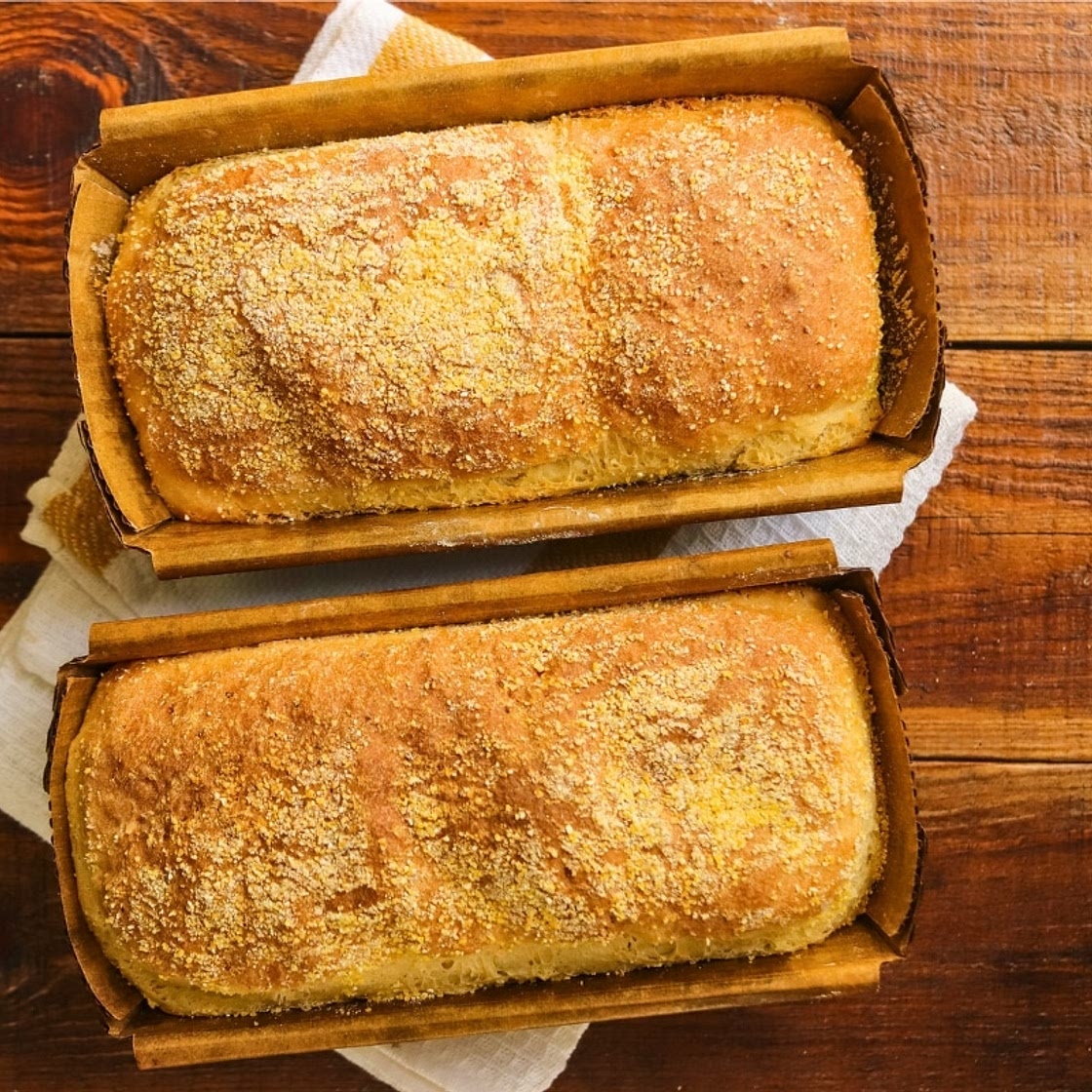 No Knead English Muffin Bread