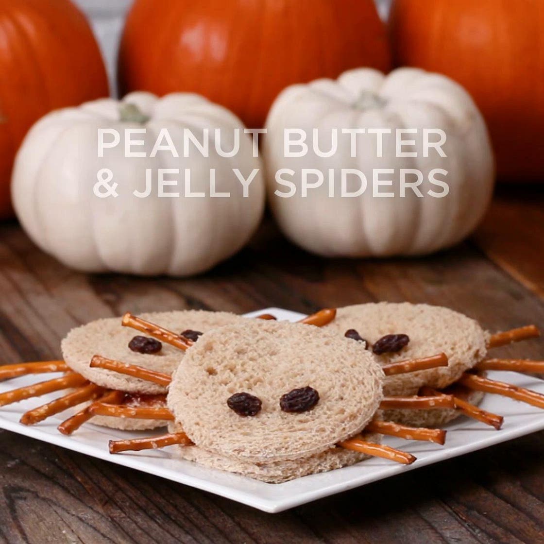 Peanut Butter & Jelly Spiders Recipe by Tasty