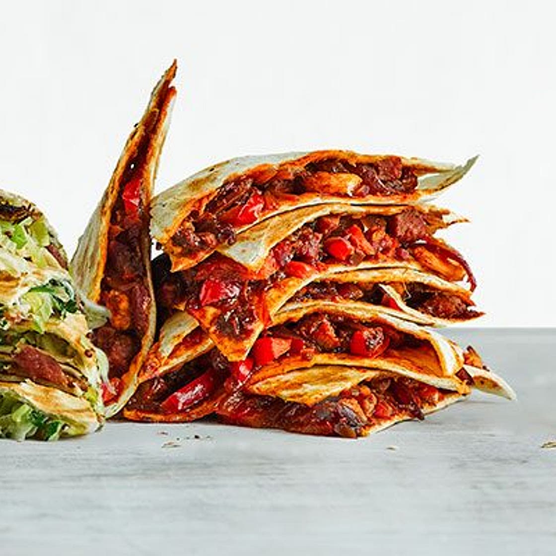 Prawn & chorizo quesadilla