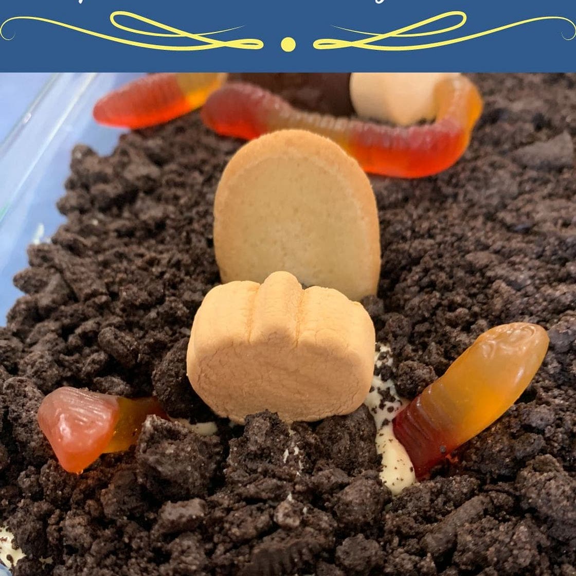 Halloween Dirt Cake Recipe with Gummy Worms