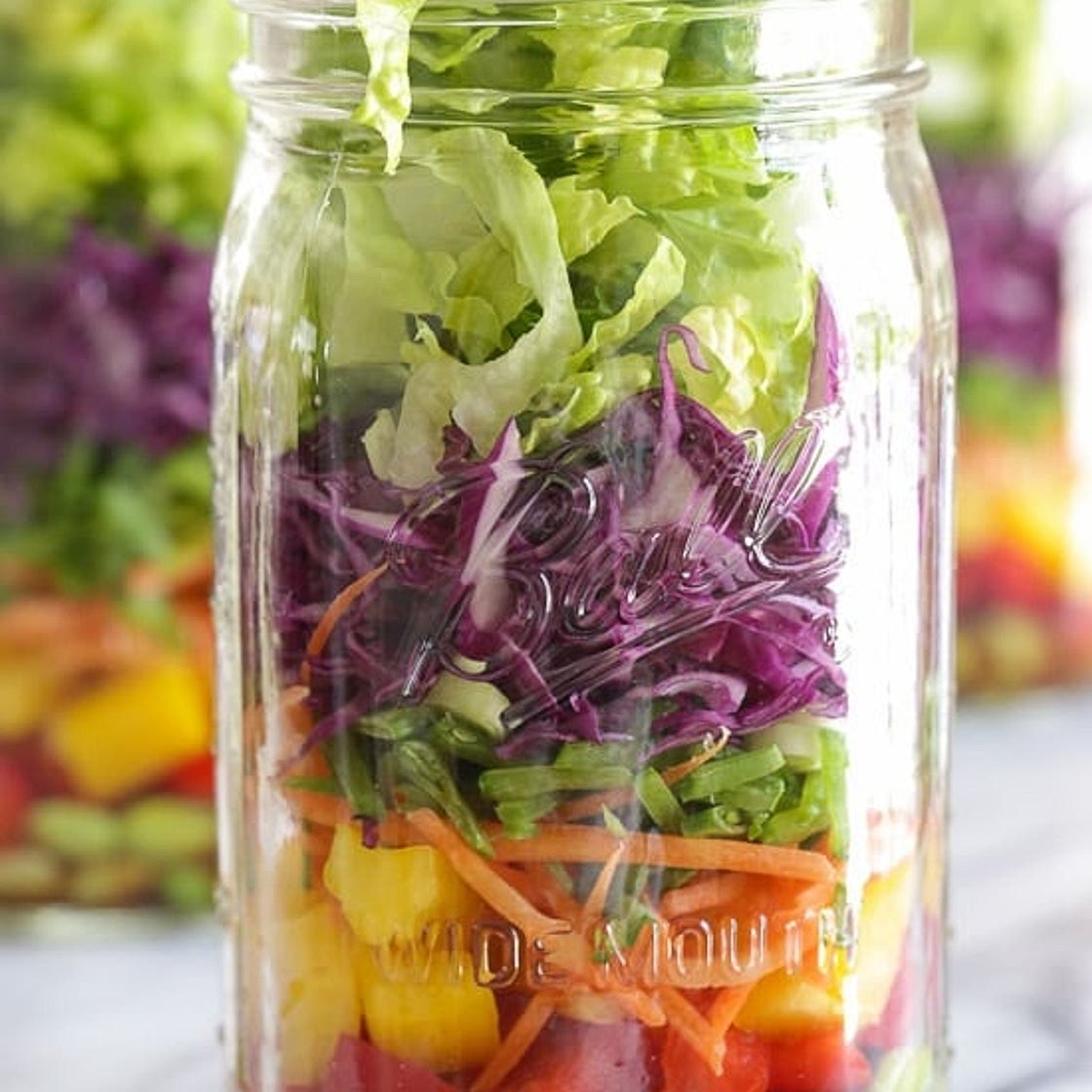 Asian Chopped Salad with Sesame Soy Vinaigrette (In a Jar)