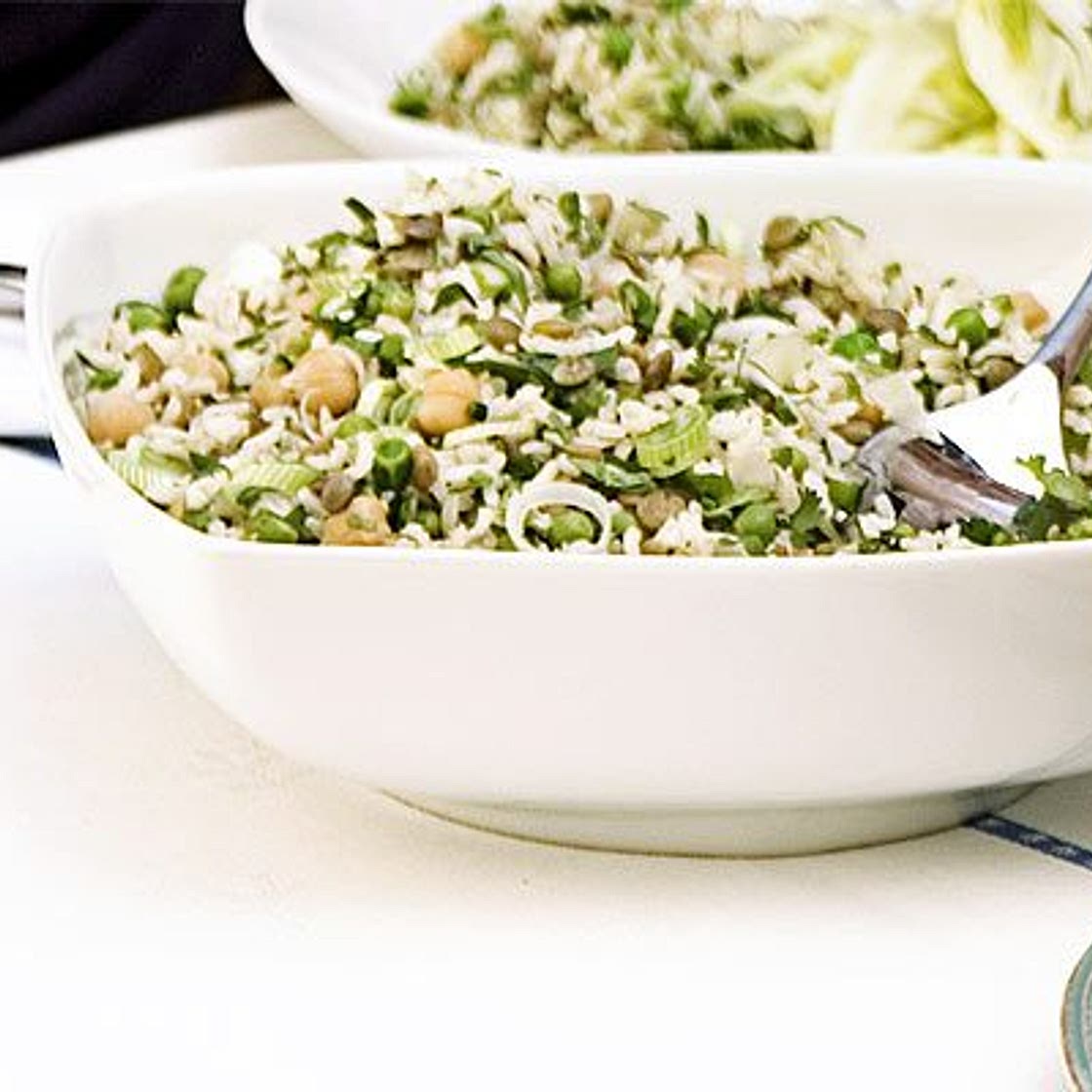 Lemony rice & peas
