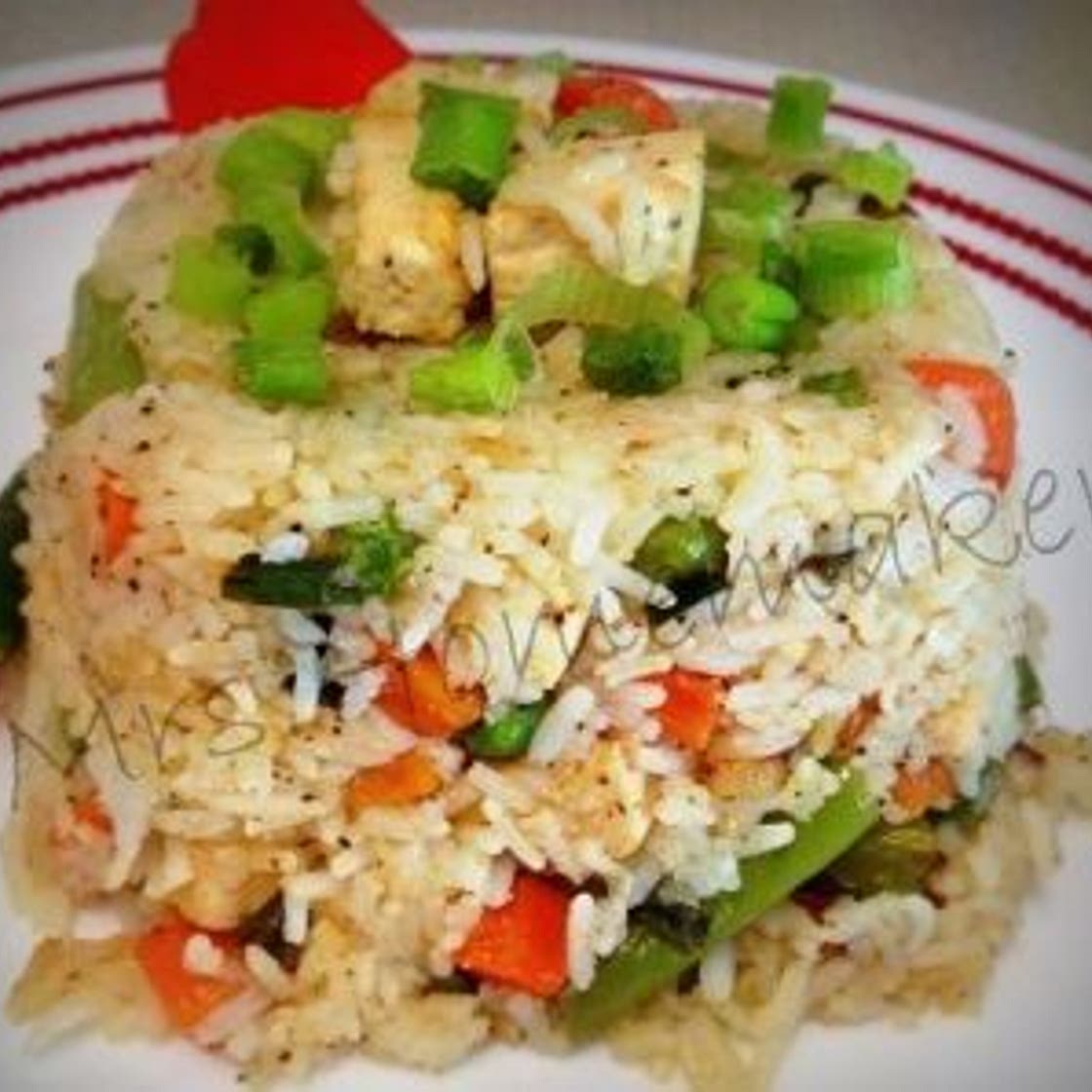 Vegetable Fried Rice With Tofu
