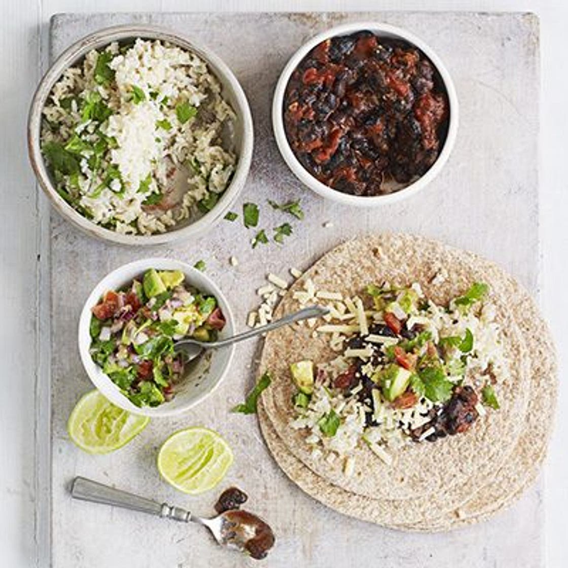 Black bean burritos
