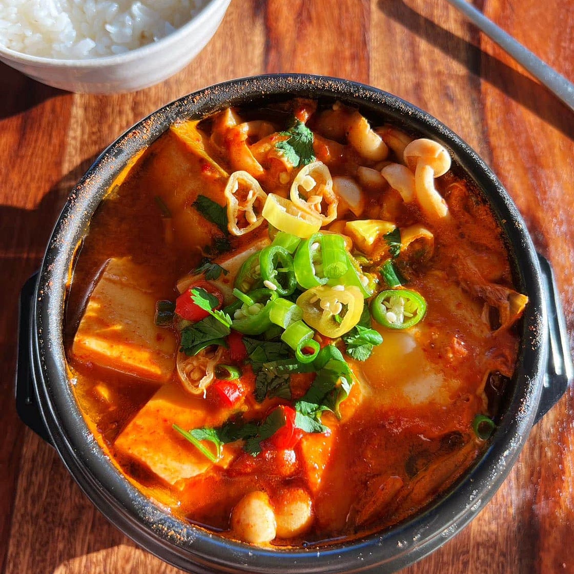 Kimchi Tofu Soup (Meal-for-one Recipe)