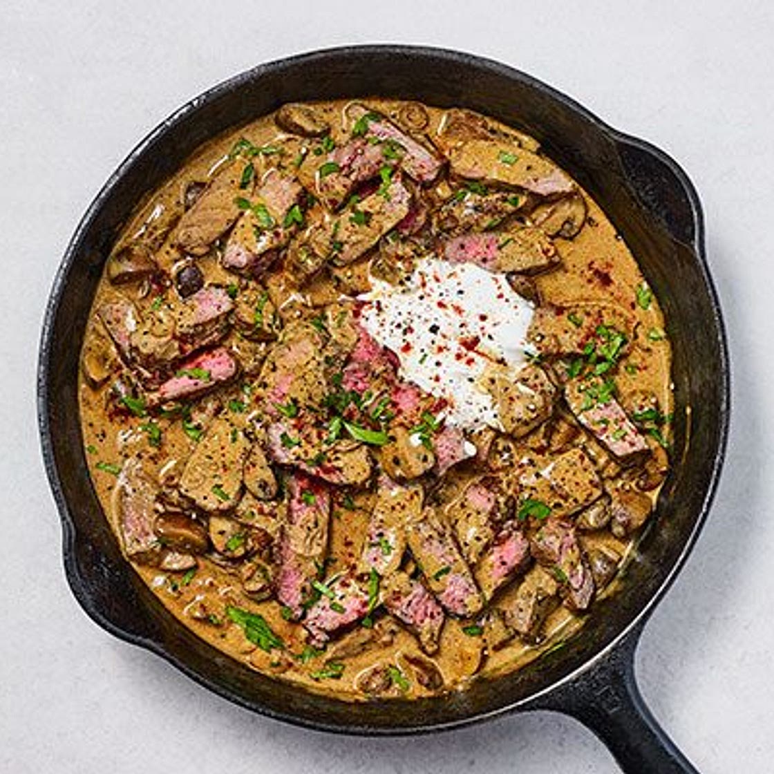 Next level beef stroganoff