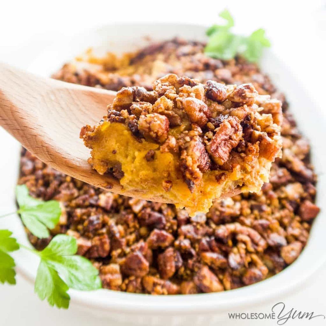 Keto Sweet Potato Casserole