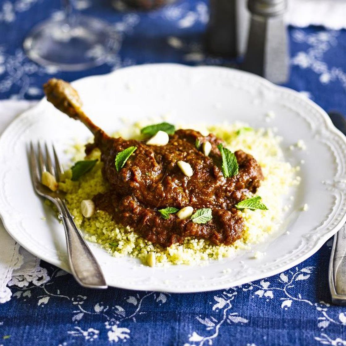 Spiced duck & date tagine
