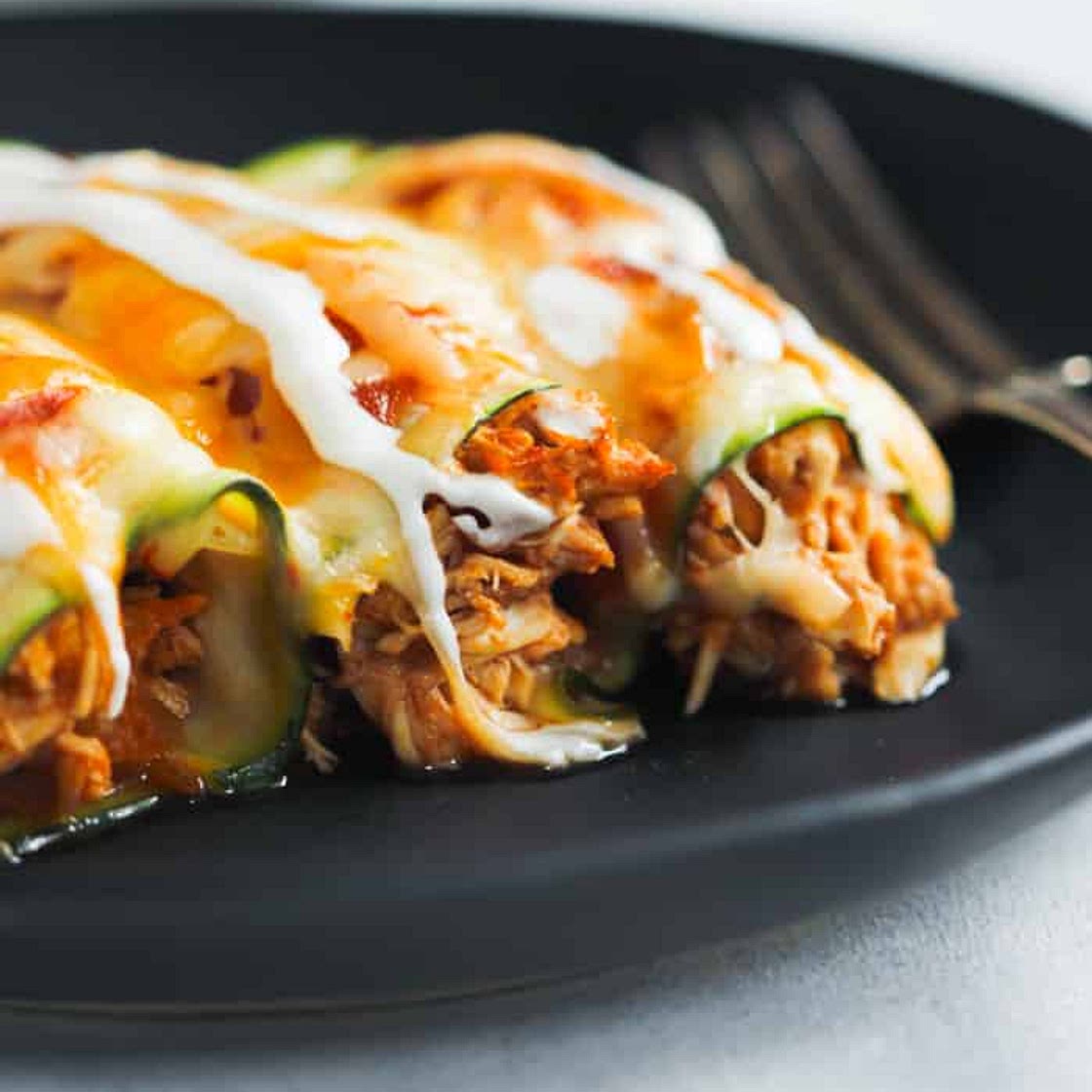 Low-carb Chicken Zucchini Enchilada