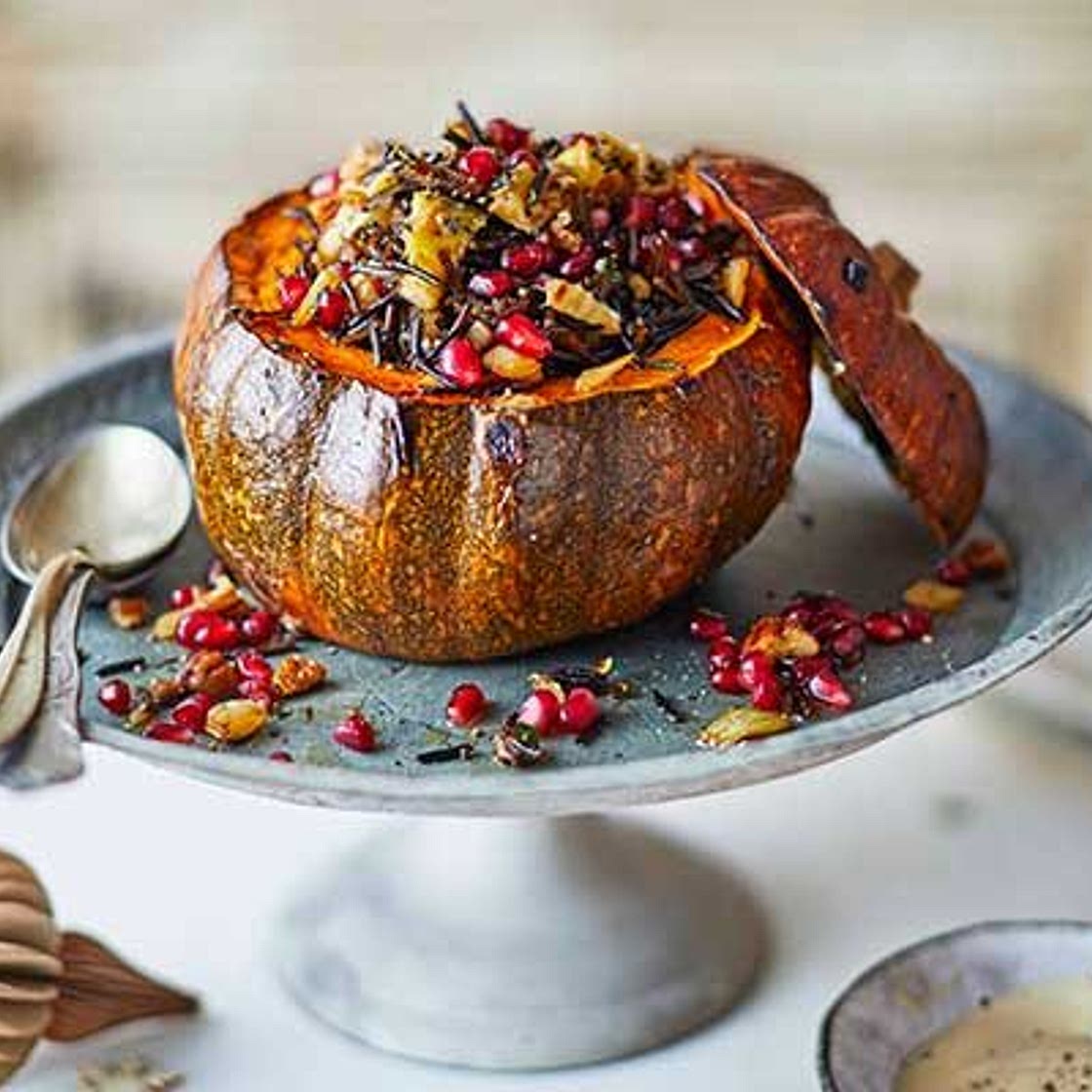 Stuffed pumpkin