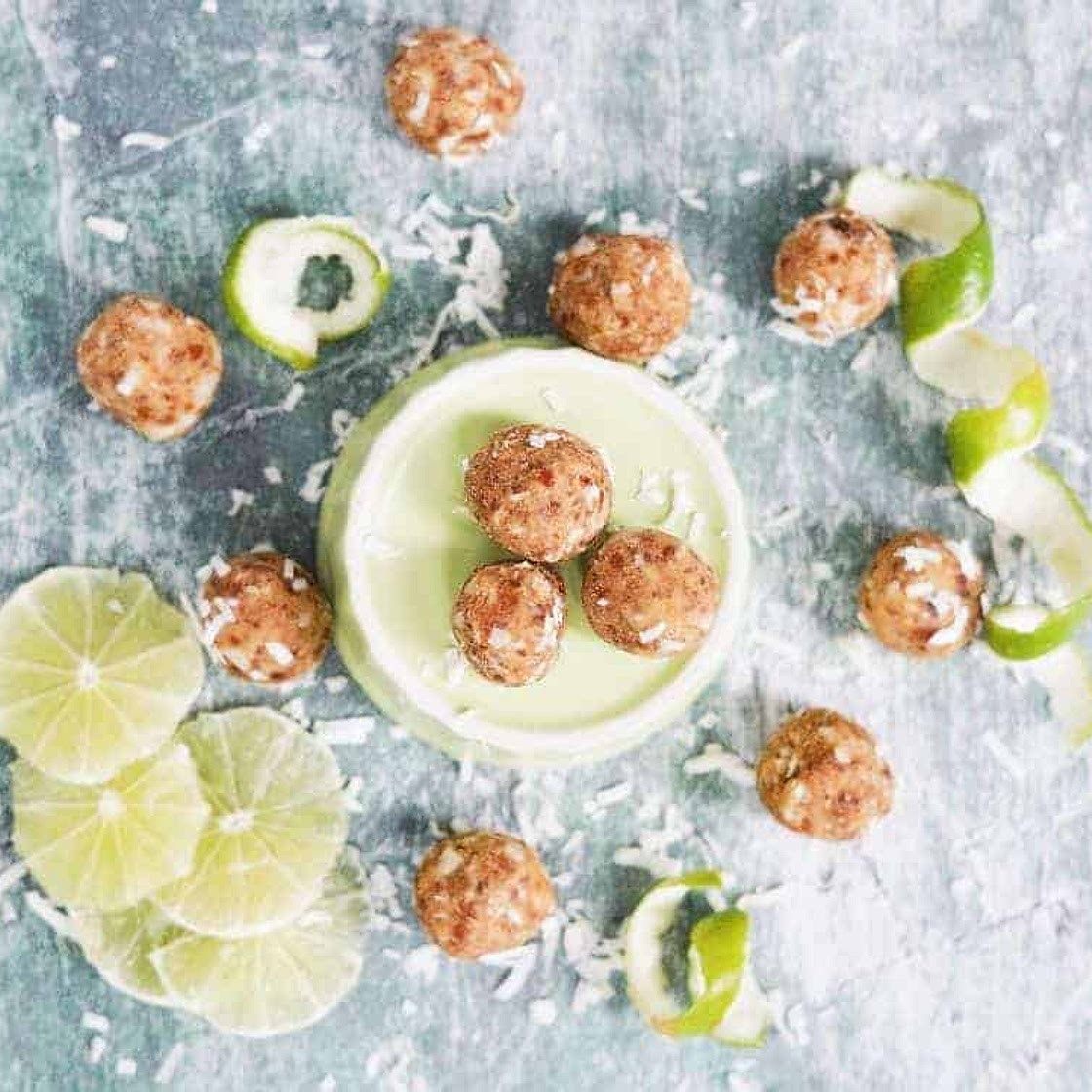 Key Lime Pie Energy Balls (Paleo, AIP, Vegan, GF, Whole 30)