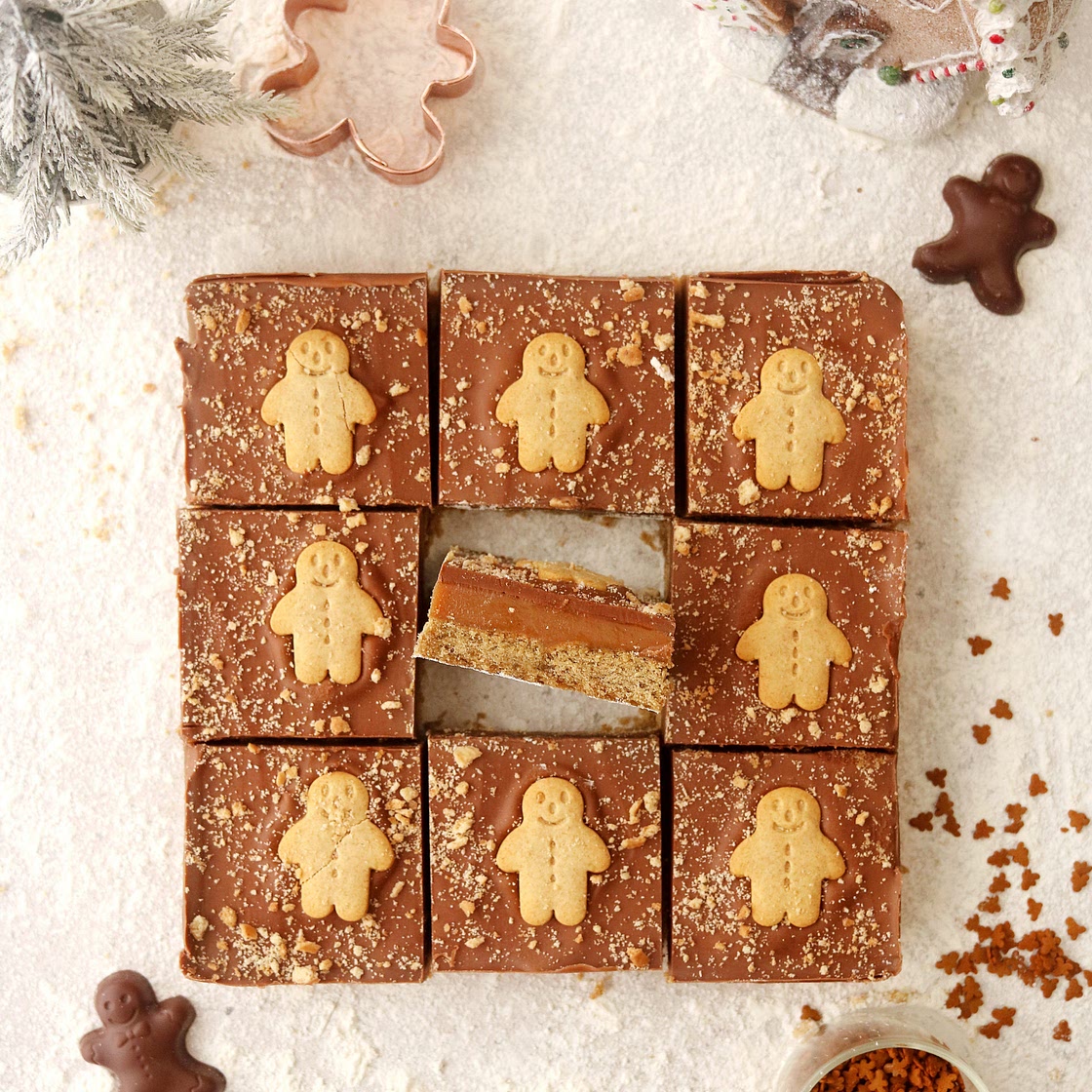 Easy Gingerbread Millionaires Bars
