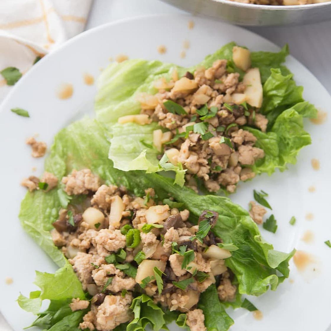 Healthy Chicken Lettuce Wraps | PF Changs Copycat Lettuce Wraps