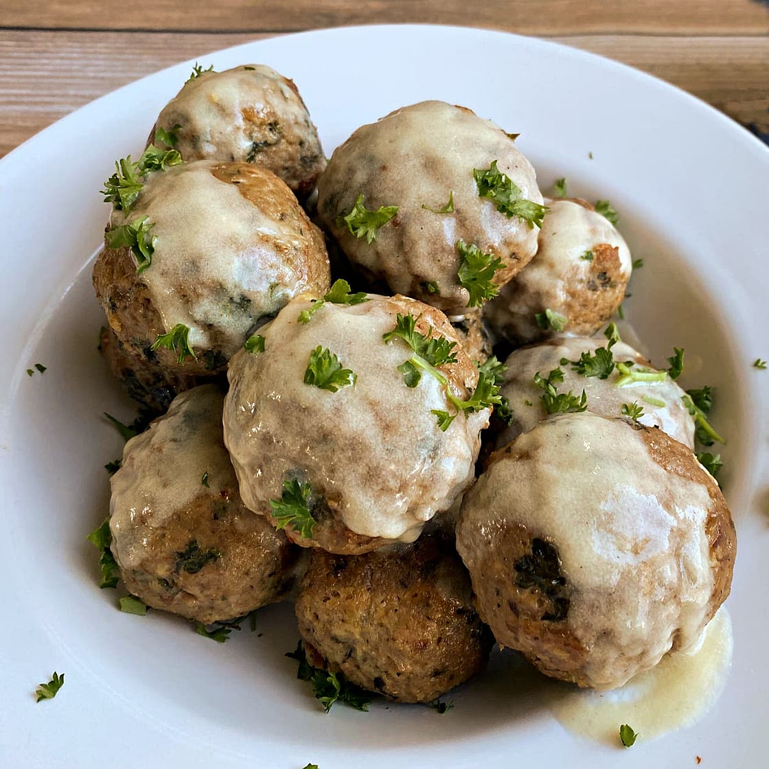 Chicken Cordon Bleu Meatballs