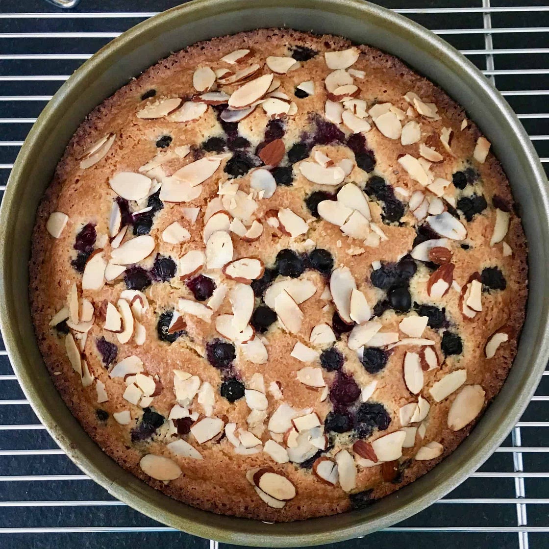 Yotam Ottolenghi's Coconut Almond and Blueberry Cake