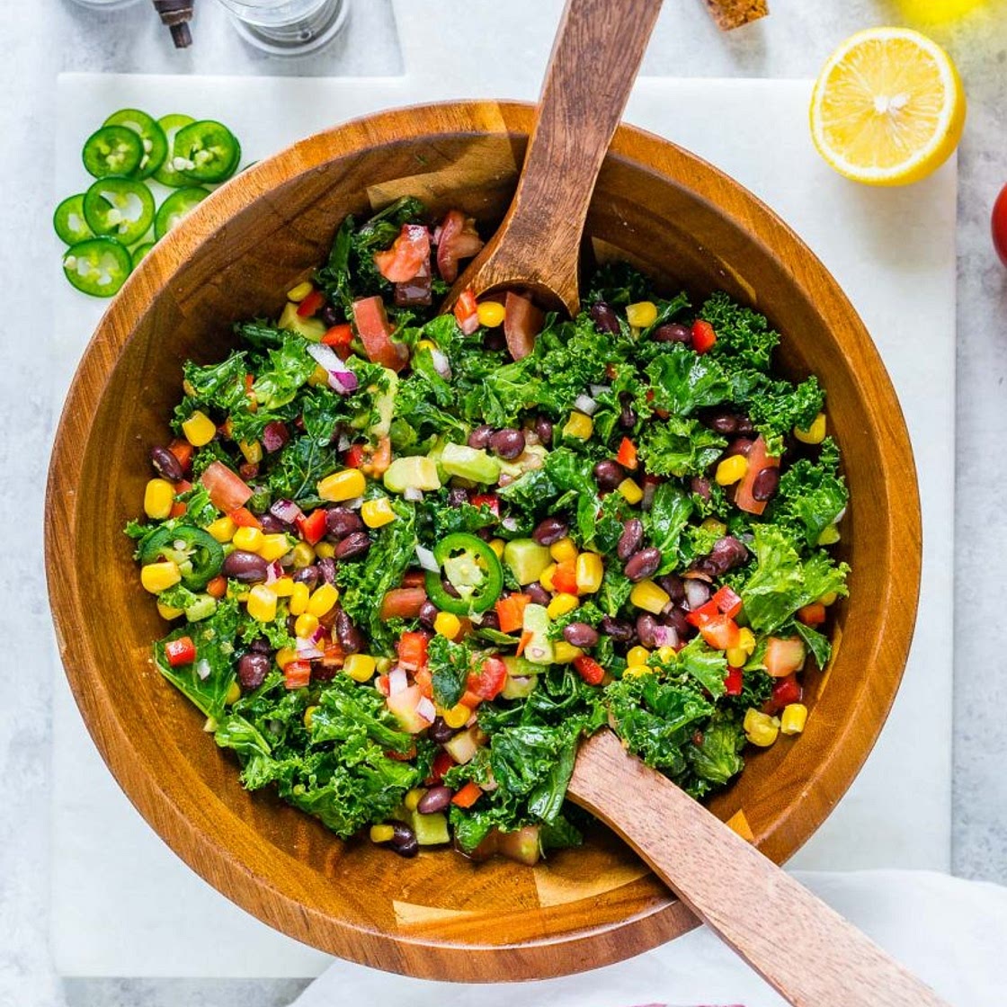 Fiesta Honey + Lime Kale Salad Recipe