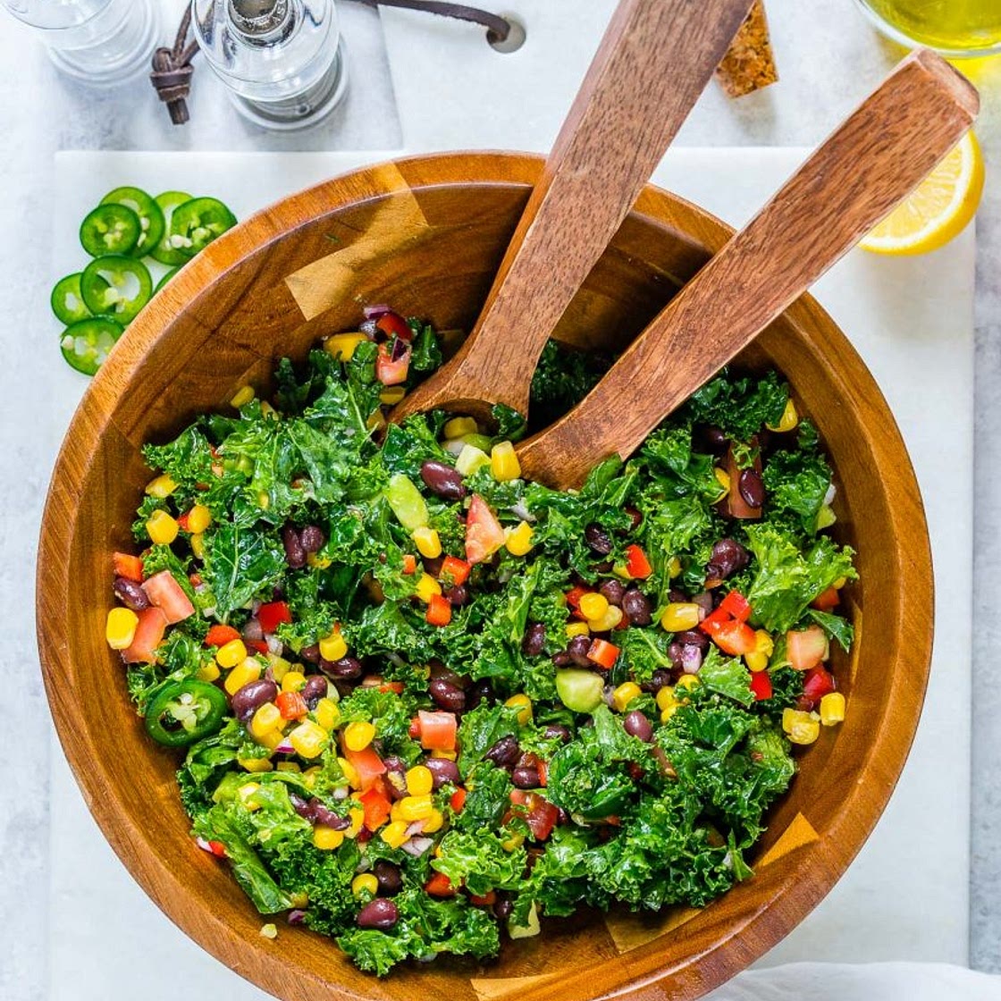 Fiesta Honey + Lime Kale Salad Recipe