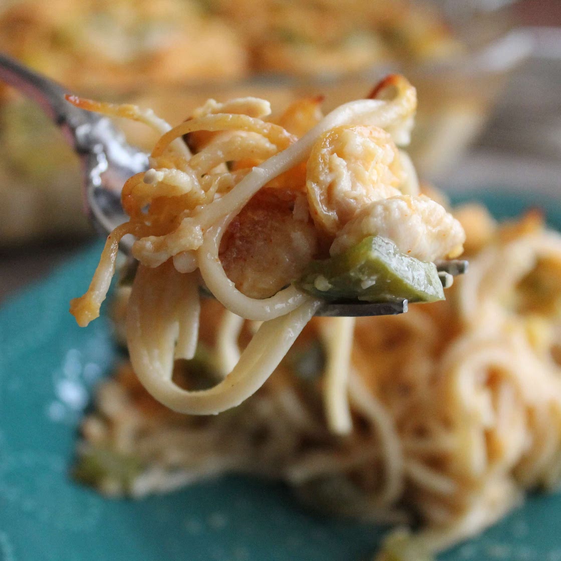 Tex Mex Cheesy Chicken Spaghetti