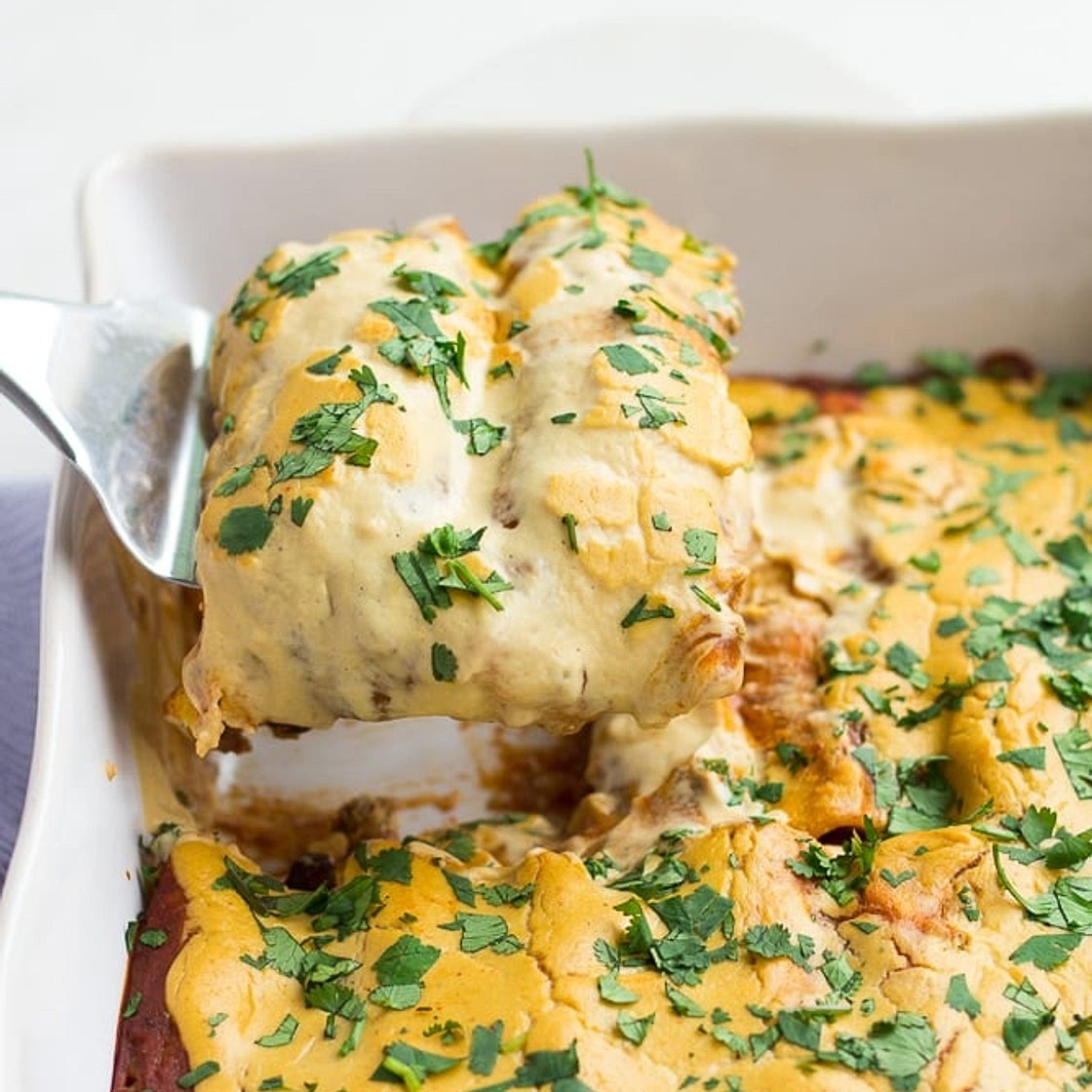 The Best Vegan Enchiladas
