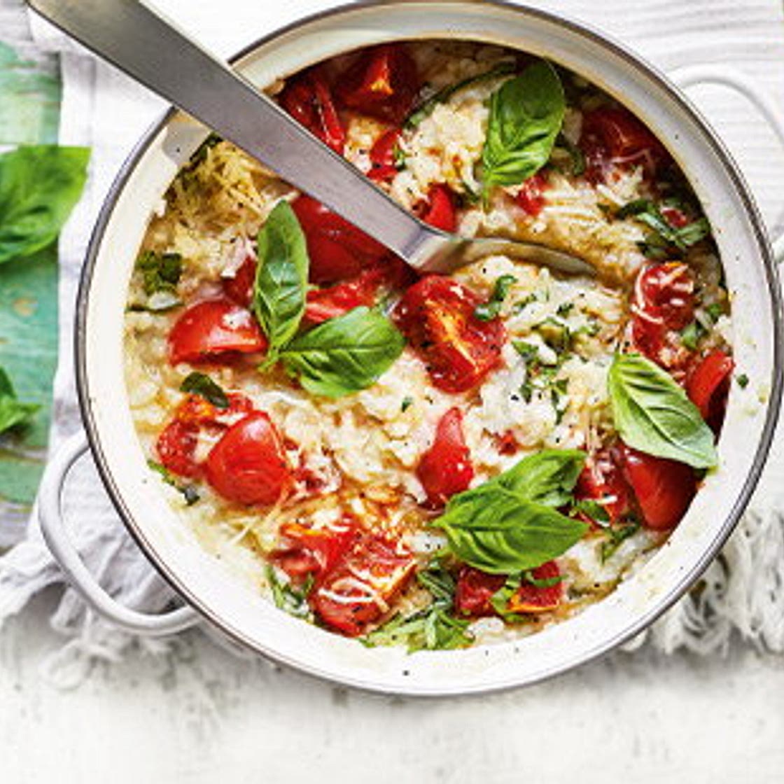 Roasted tomato risotto