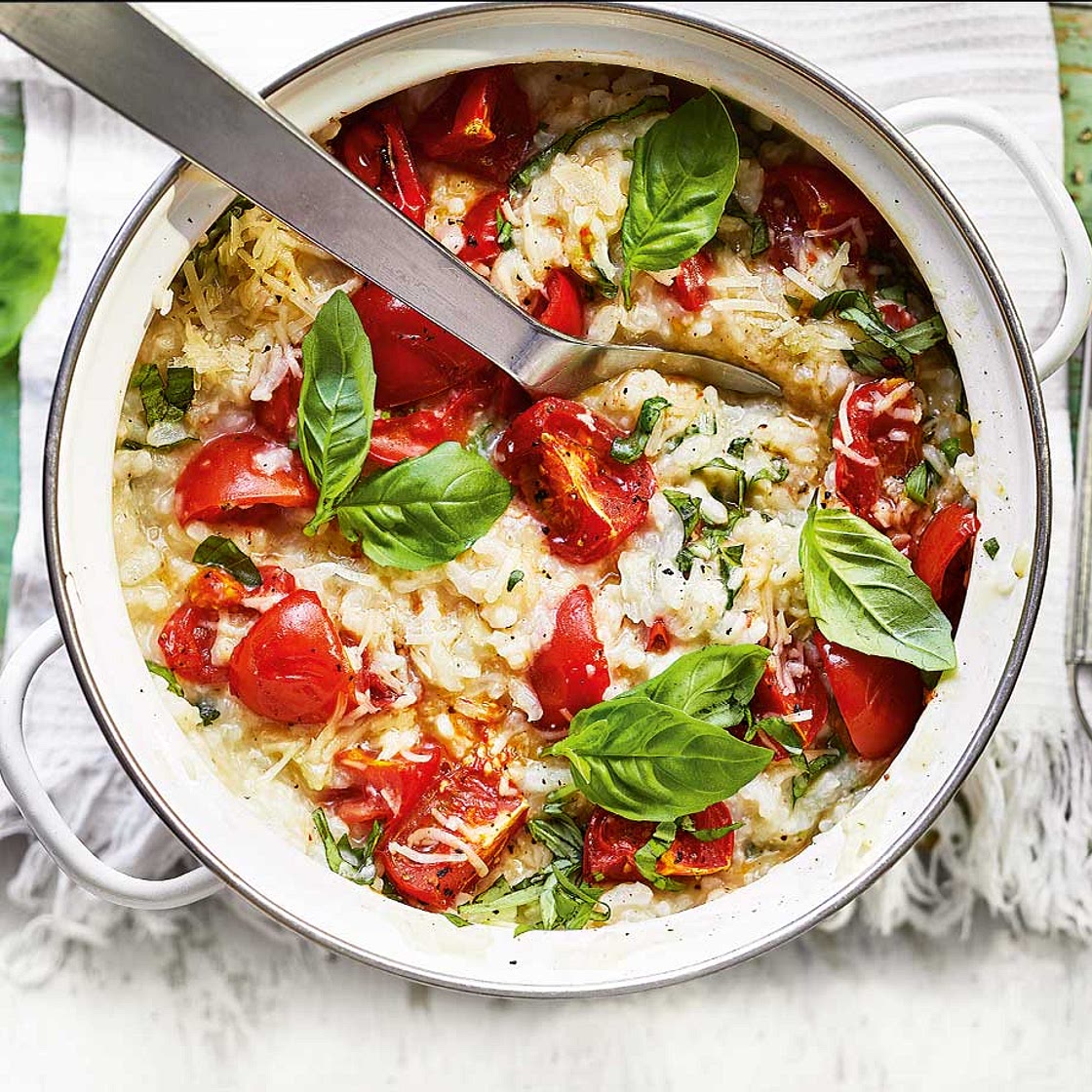 Roasted tomato risotto
