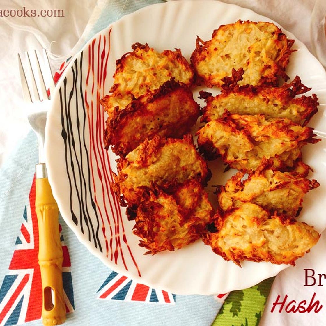 Hash Brown Recipe | Air fryer Recipe | Vegan Breakfast Hash Browns - Twinkling Tina Cooks