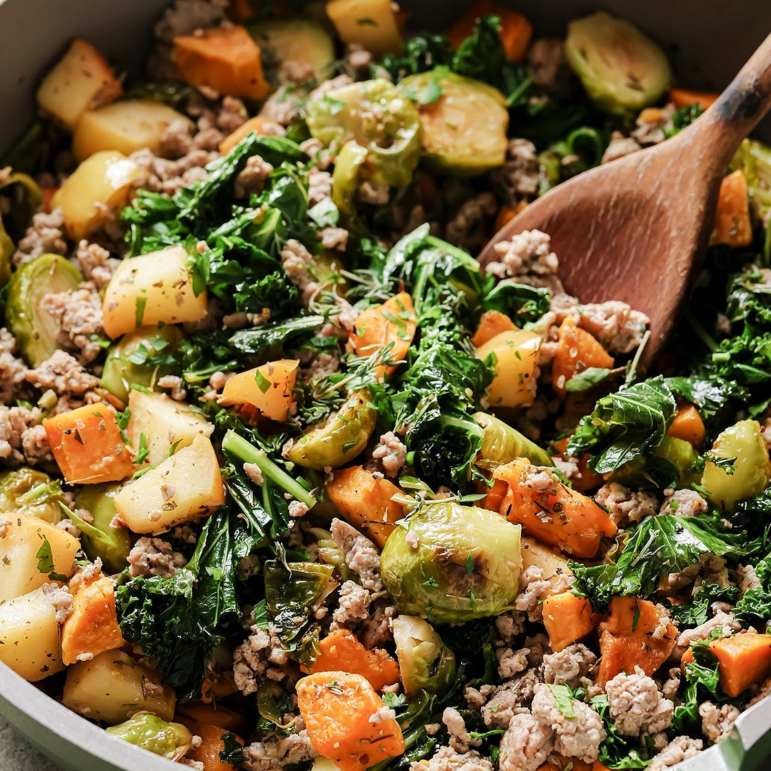 Sweet Potato & Turkey Breakfast Hash