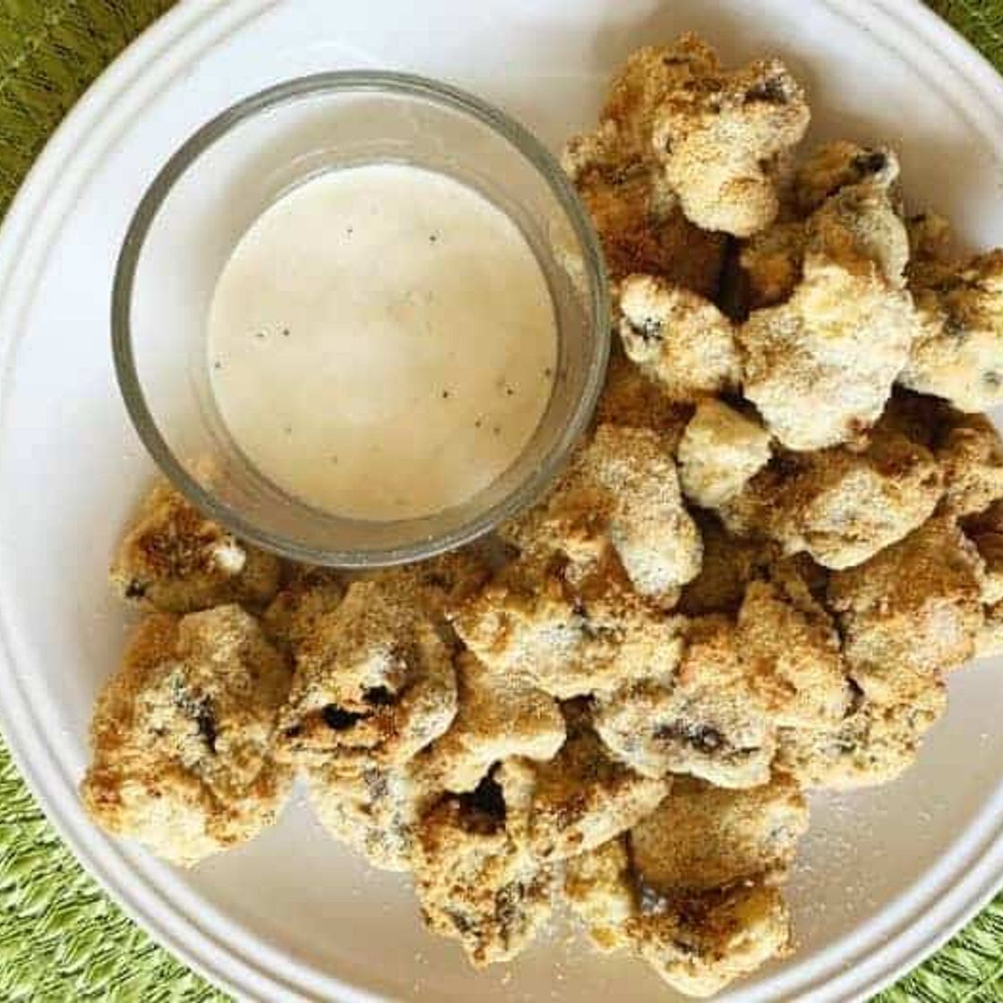 Keto Air Fryer Fried Mushrooms