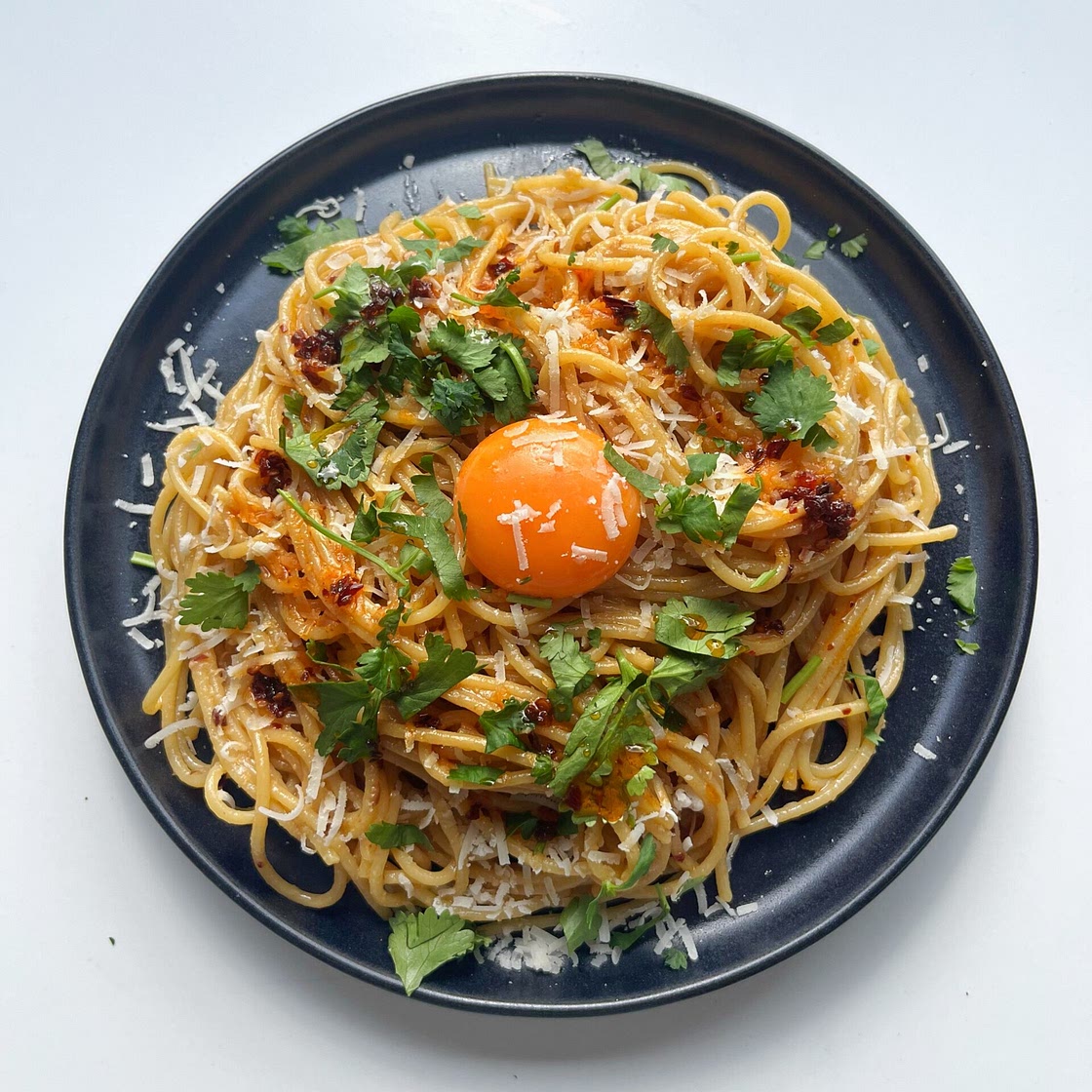 Tahini Chilli Oil Spaghetti