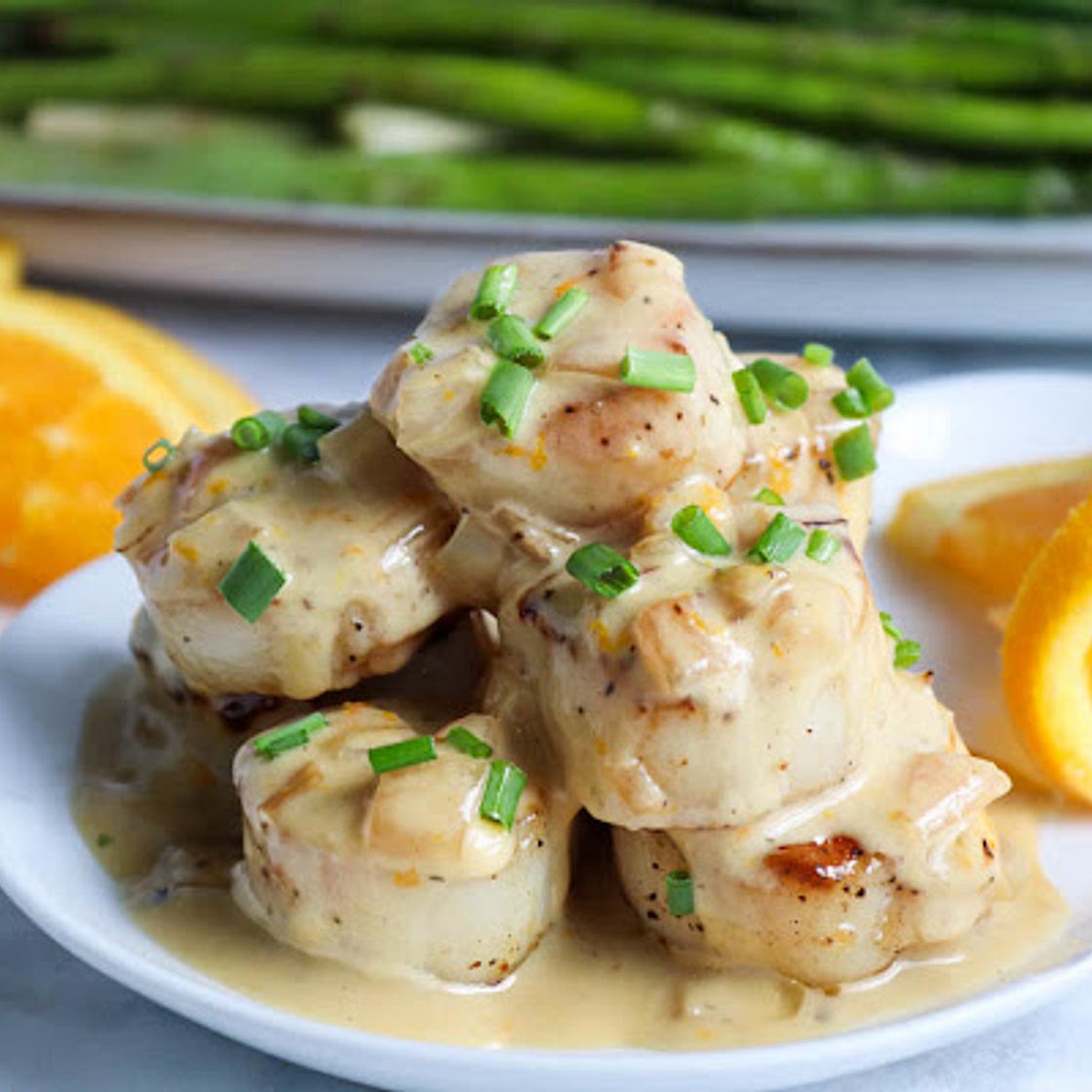 Scallops With Grand Marnier