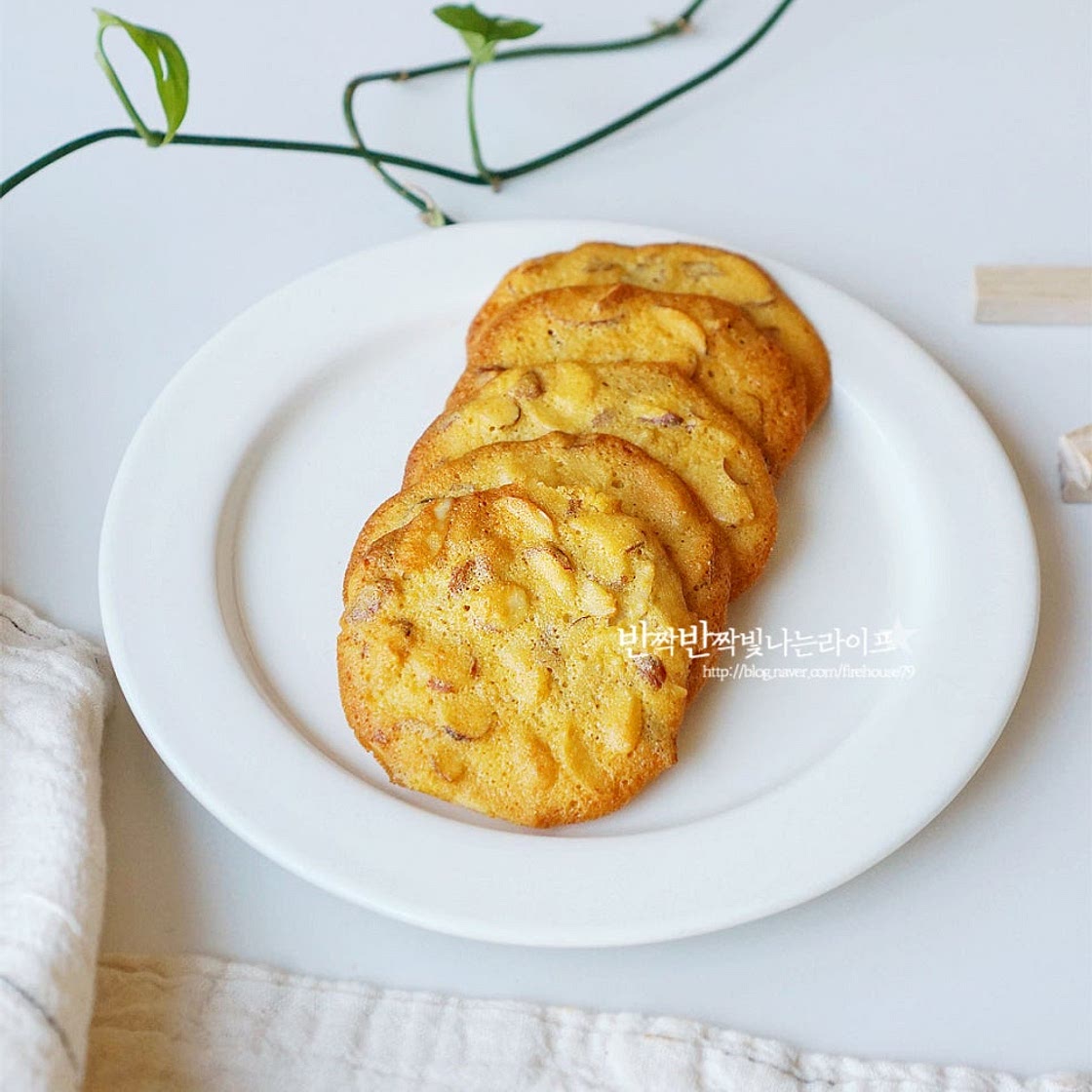 아몬드튀일 계란흰자 요리 간단한 아몬드가루 베이킹 아몬드 쿠키