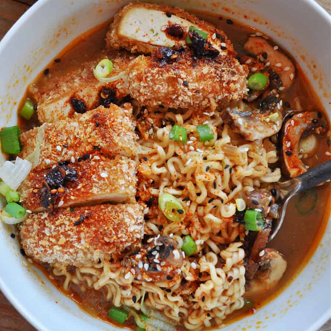 Vegan Tofu Katsu Miso Ramen
