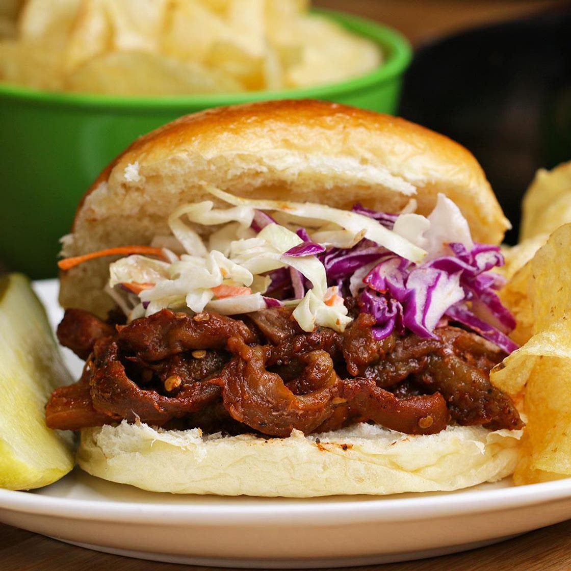 Pulled Eggplant BBQ Recipe by Tasty