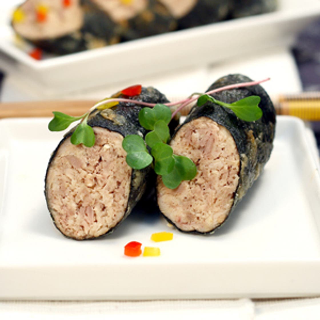 참치김말이튀김