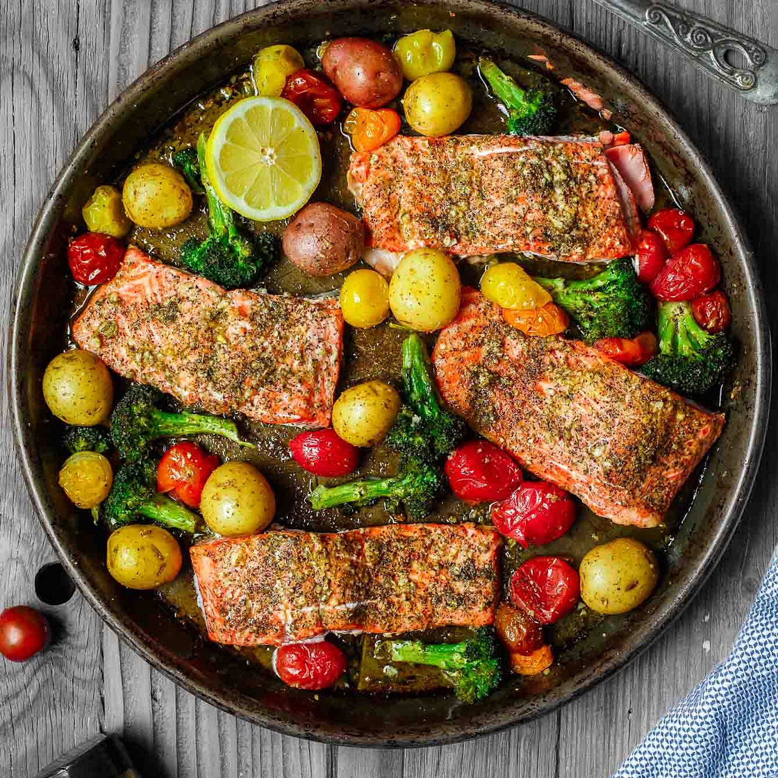 Za'atar Garlic Salmon Recipe