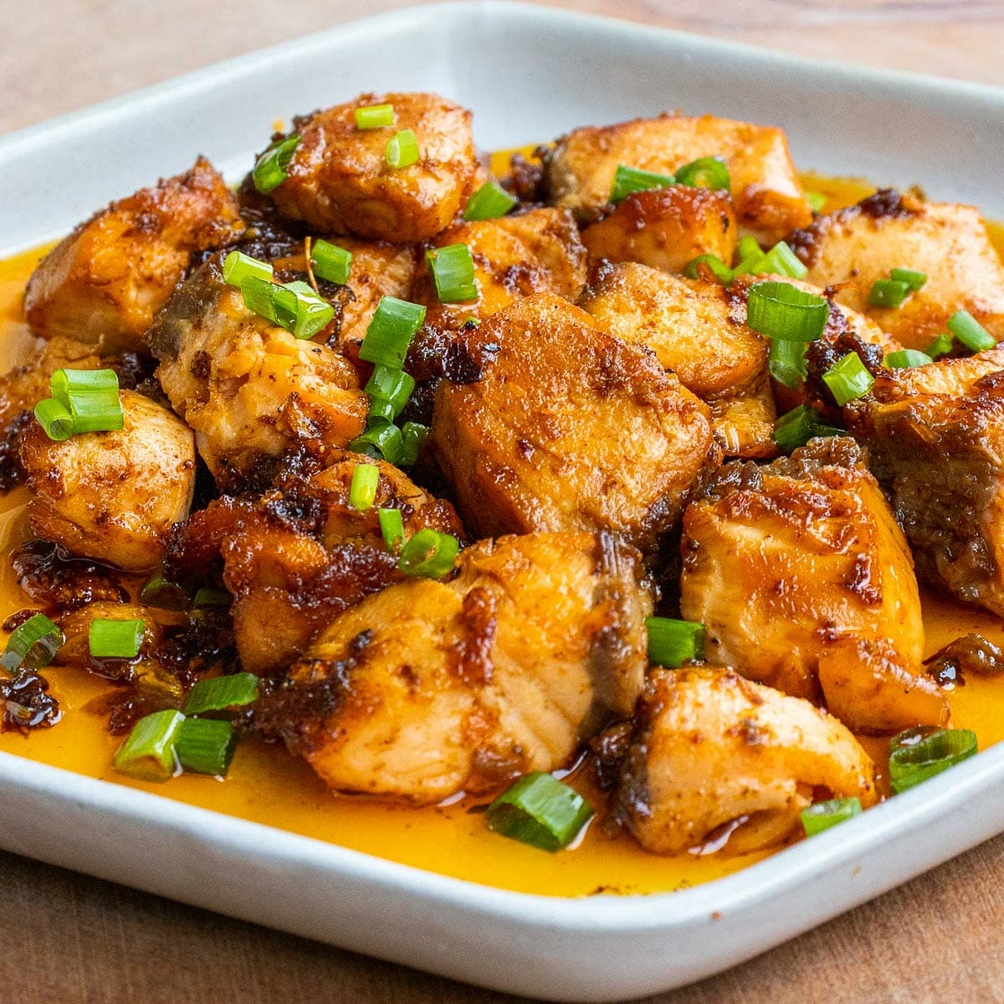 Cajun Honey Butter Salmon Bites