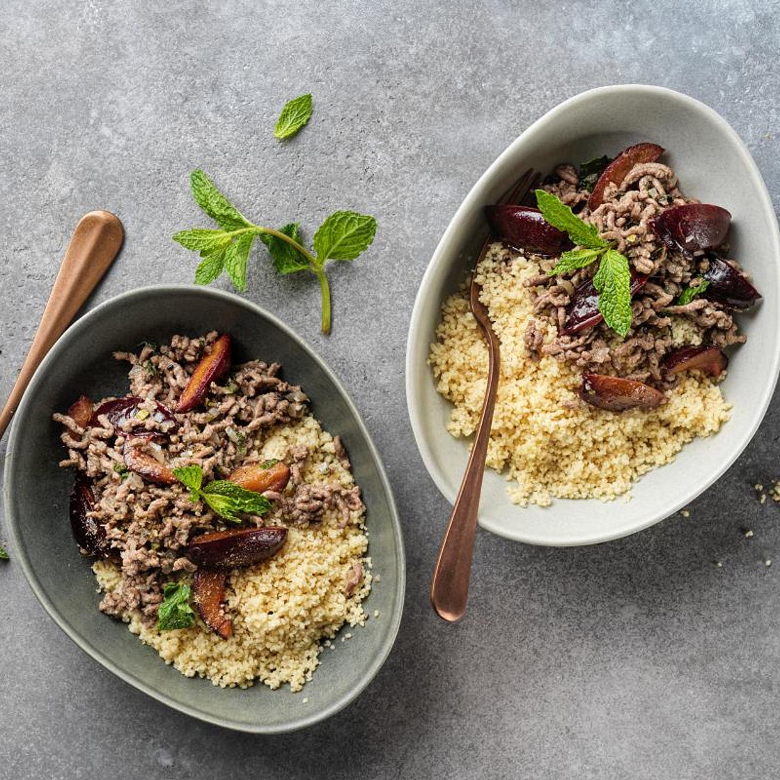 Orientalisches Hackfleisch-Couscous
