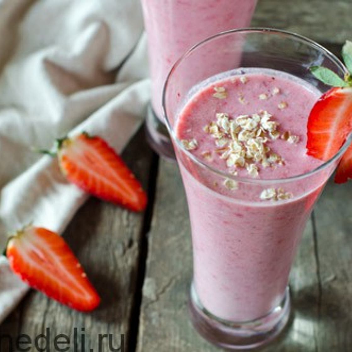 Смузи с клубникой