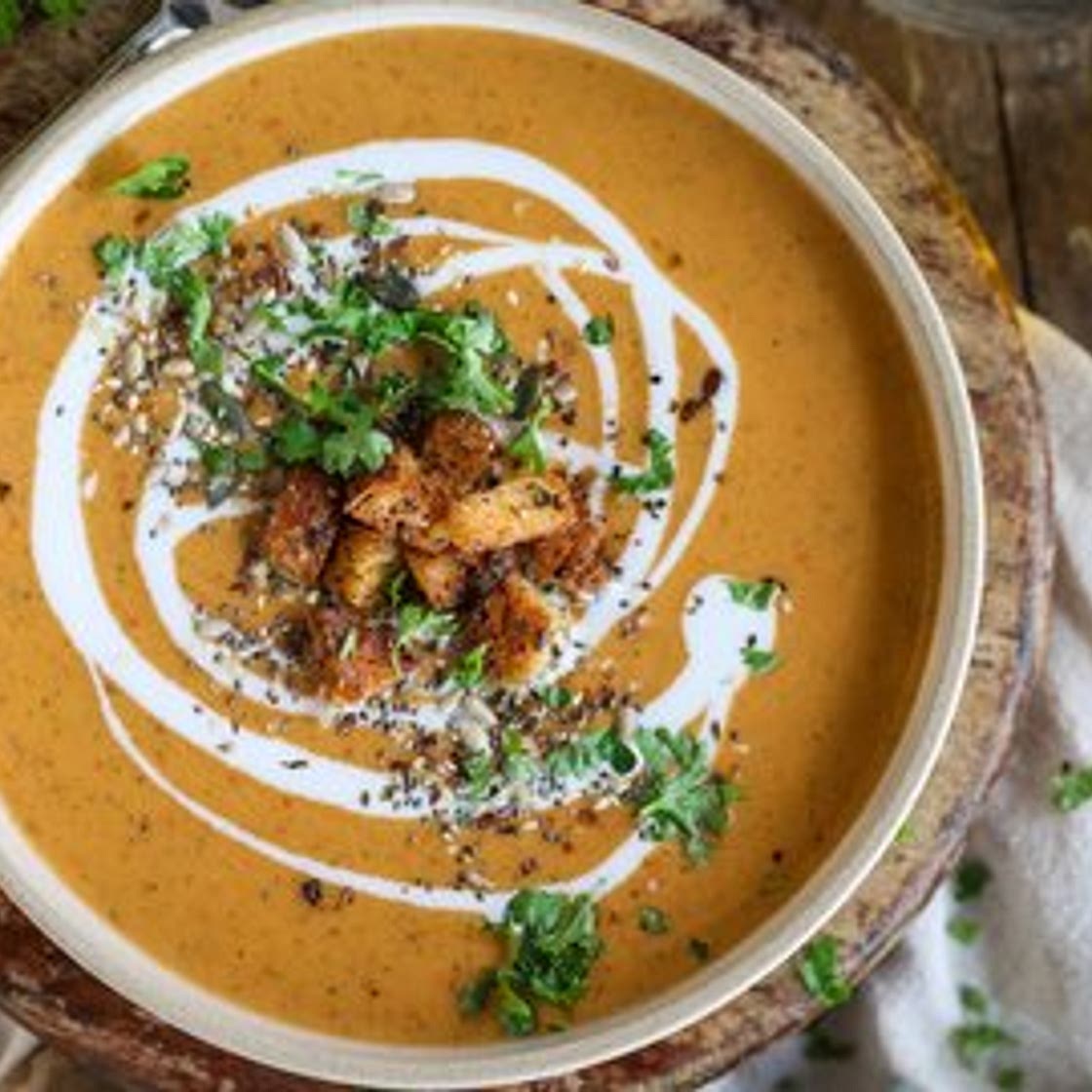 Creamy Coconut Paprika Zucchini Soup