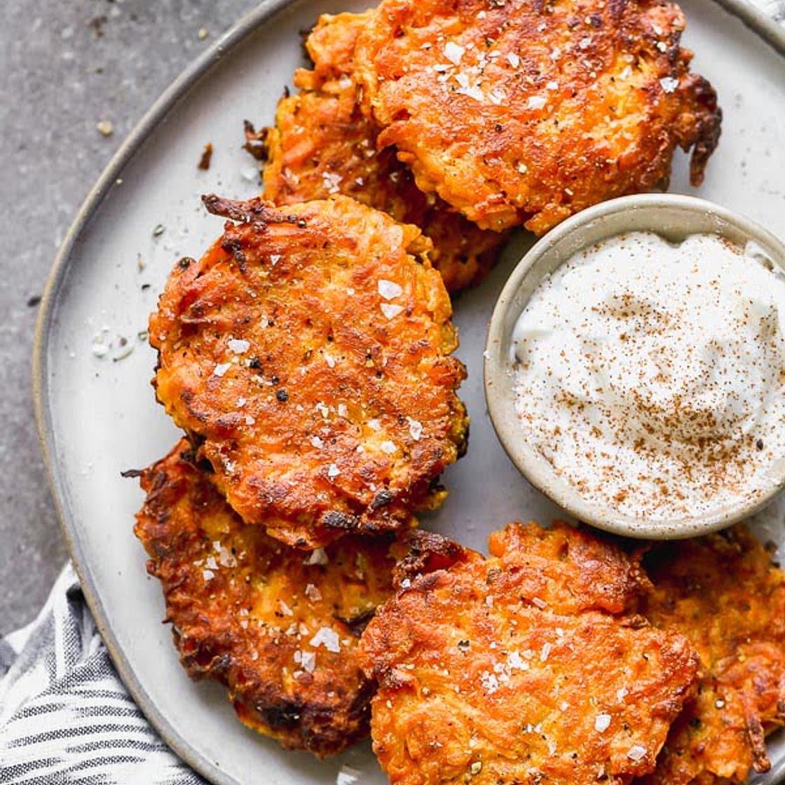 Crispy Sweet Potato Latkes