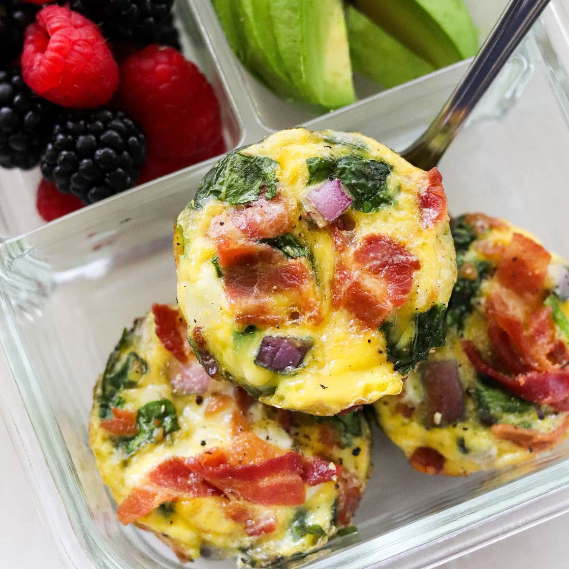 Bacon and Spinach Egg Muffins