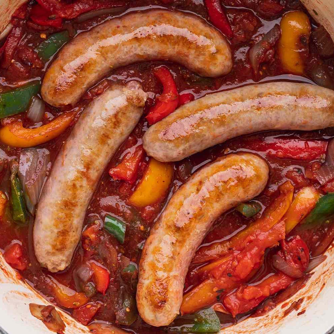 Easy Sausage, Peppers, and Onions